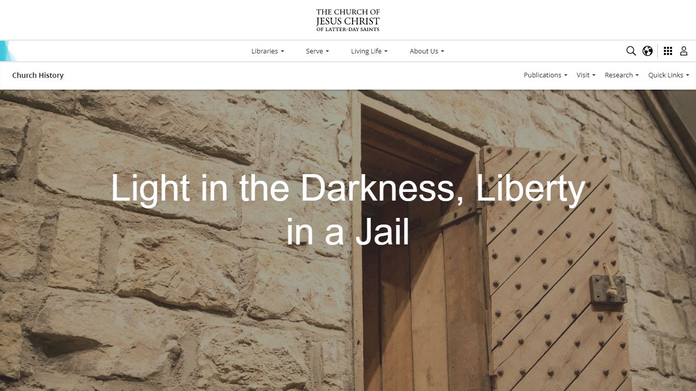 Light in the Darkness, Liberty in a Jail | Historic Sites